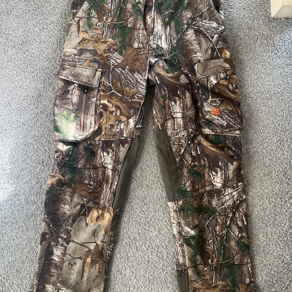 Camo Cargo Pants with Green and Brown Accents
